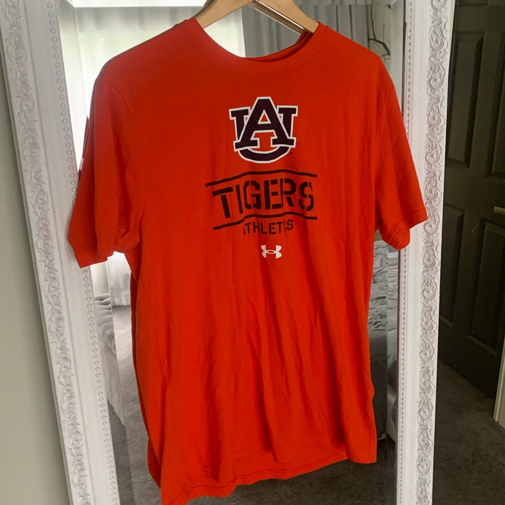 Auburn Tigers Logo T-Shirt • Under Armour • Orange • Large